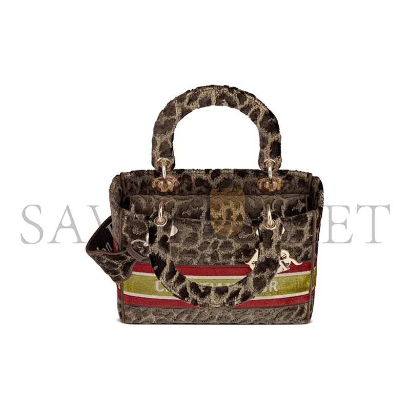 DIOR MEDIUM LADY D-LITE BAG M0565OTGT-M918 (24*20*11cm)
